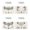 1Pcs 3D Acrylic Drill Sticker Cute Cat Face Stickers Ball Party Face Decoration Diamond Masquerade Temporary Tattoo Stickers
