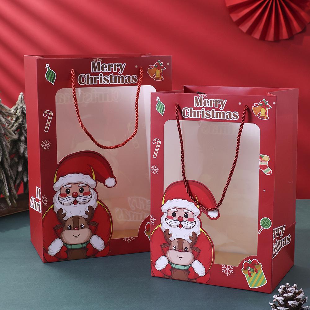 Christmas Eve Gift Window Bag - Paper Bag for Gifts and Returns