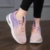 Fashion Women's Sports Shoes 2024 with Mesh Cushion High Elasticity Comfortable and Breathable Running Shoes Flat Bottomed Walking Shoes