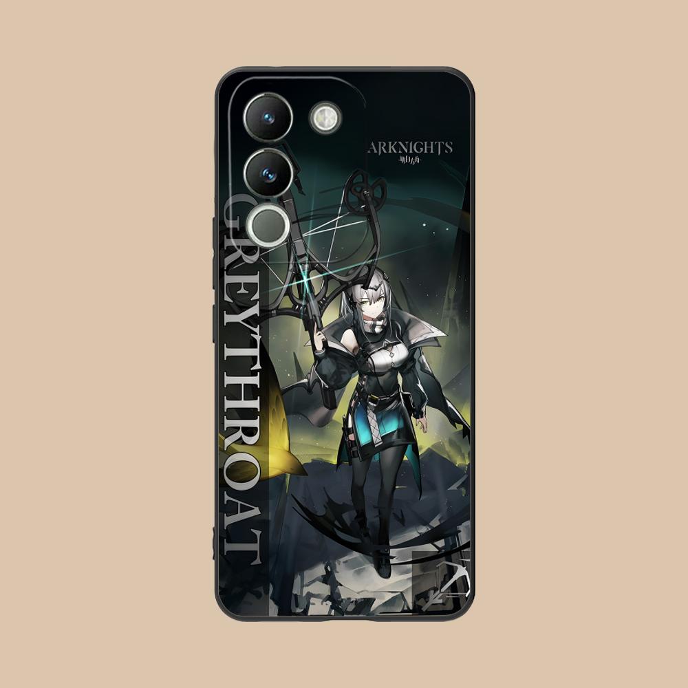 Arknights Greythroat Matte TPU Mobile Phone Case for VIVO V60 V50 V40 V30 V29 V27 V25 V23 Pro Lite 5G Colorful Printing Cover