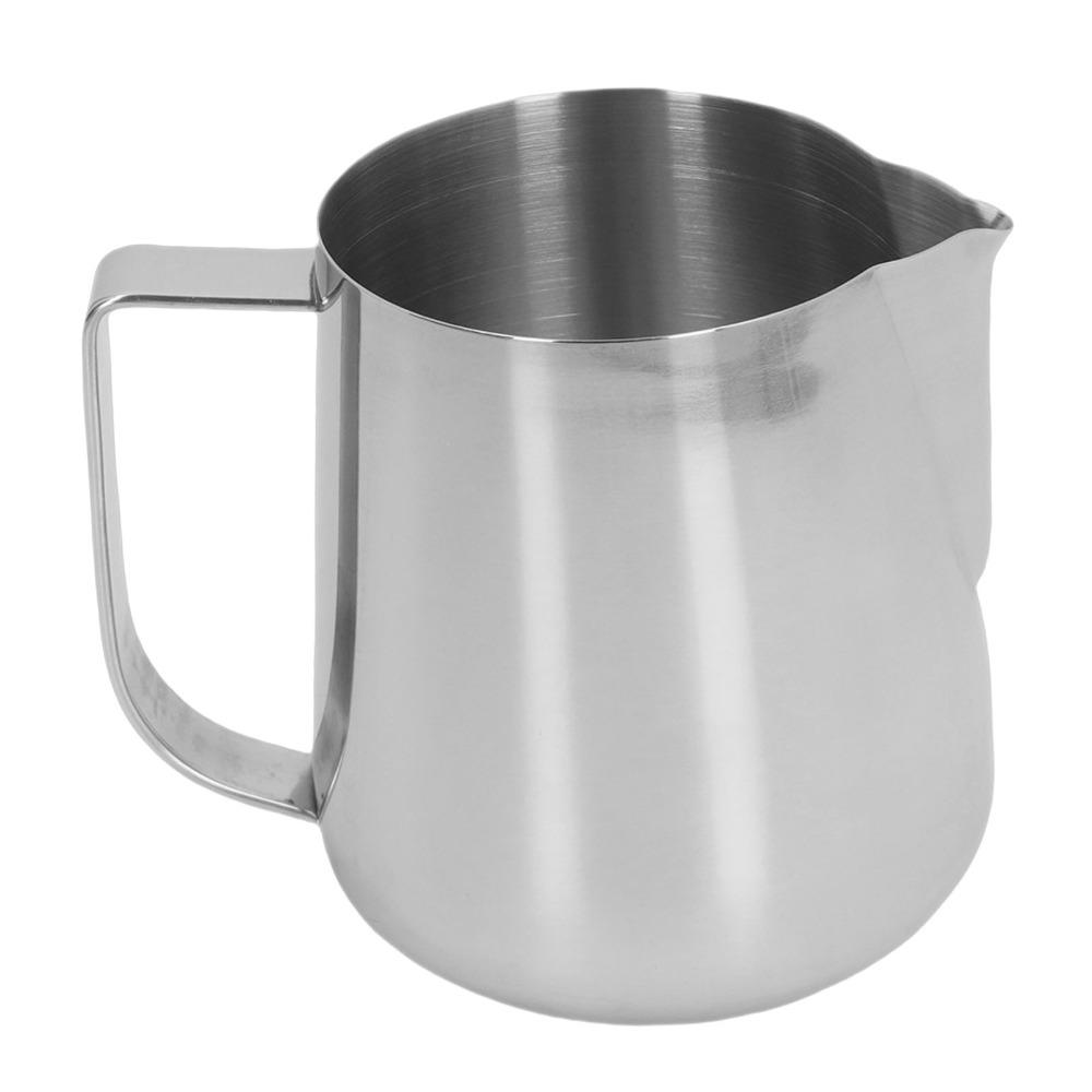 Anti-Drip Spout Latte Art Pitcher 304 Stainless Steel Milk Steaming Pitcher  For Hot Chocolate