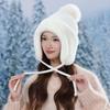 Fleece Warm Lei Feng Hat Women's Winter Thickened Ear Protectors Windproof Ski Hat Outdoor Pullover Knitted Cycling Hat