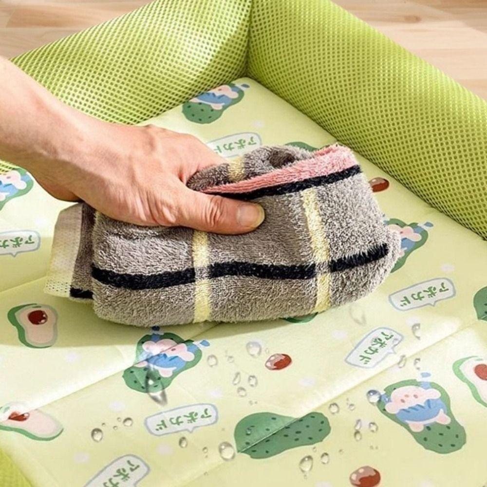 Square Cooling Puppy Bed Soft Dog Sleeping Pad Durable Pet Cooling Mat  All-season