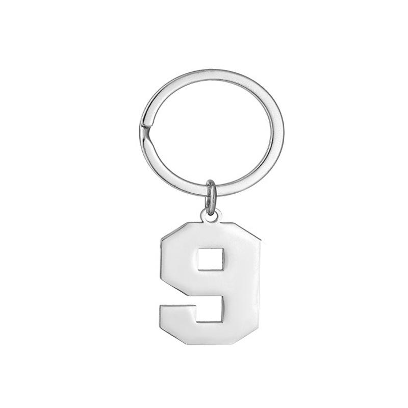 Creative and Unique New Digital Stainless Steel Key Ring Charms – Minimalist Digital Keyrings