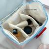 Cloth Toiletry Bag House Shape Fruits Cake Star Dots Cosmetic Storage Bag Handheld Storage Makeup Pouch Bathroom