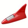 Universal Car Shark Fin Antenna with Solar Energy Led Warning Light Auto Radio Signal Aerial Roof Anticollision Safety Lights