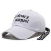 Hat Spring and Autumn New Embroidery Ribbon Baseball Cap Personalized Peaked Hat Outdoor Sun Hat Travel Hat Couple Hat