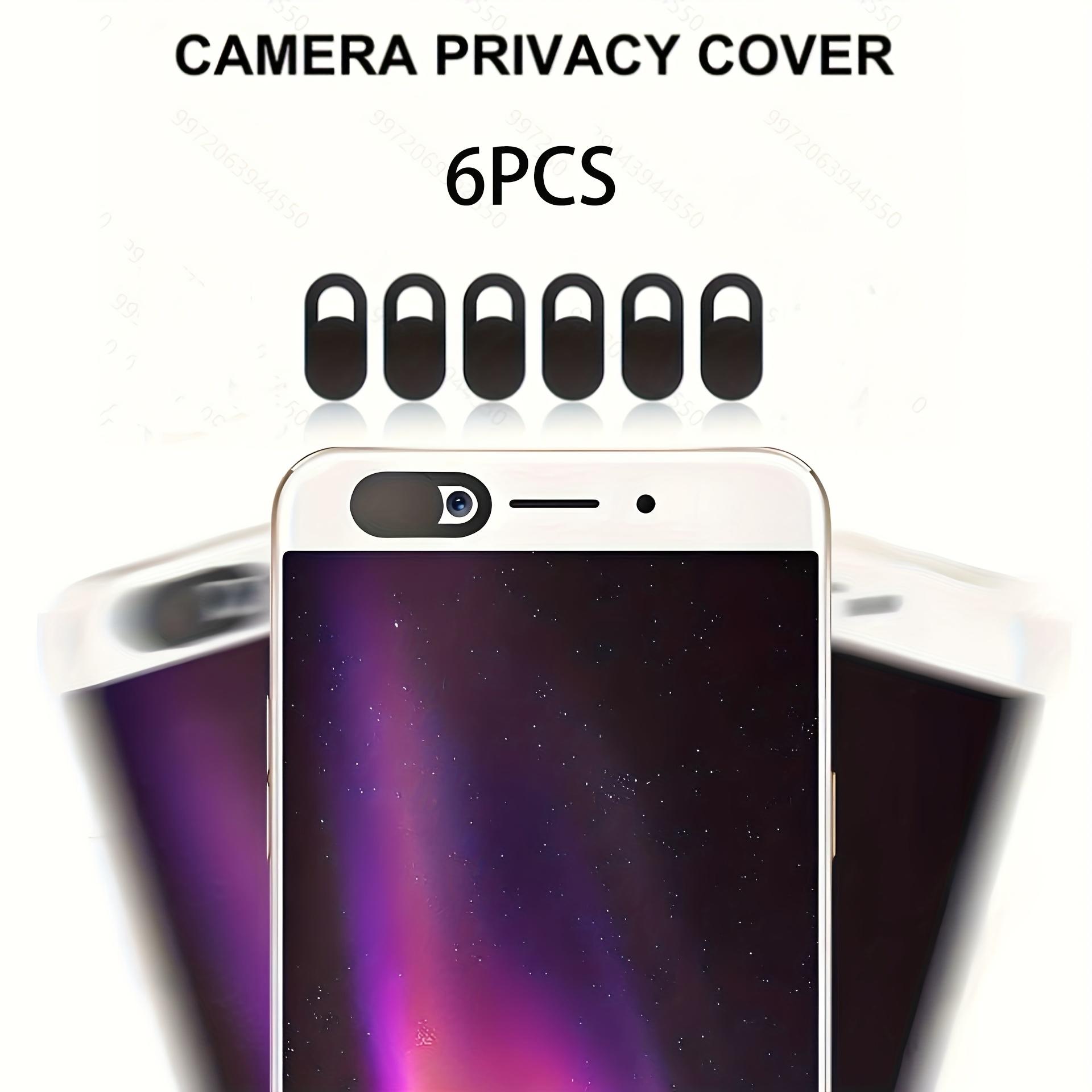 

6 шт. Защитная накладка для камеры мобильного телефона, компьютера, защита конфиденциальности чёрный