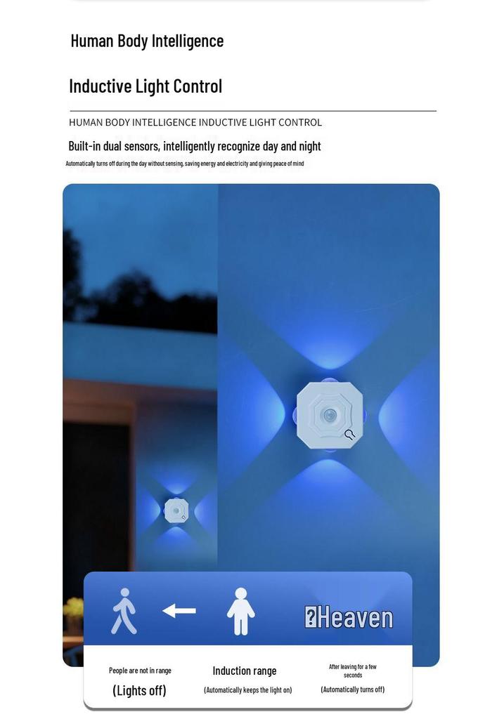 Rechargeable Motion Sensor Wall Lamp with Magnetic Mount