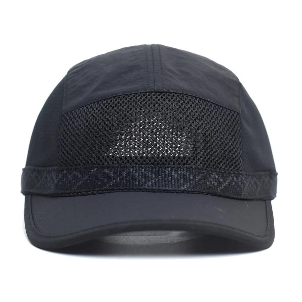 5 Panel Sonnenblende Kappe Kurze Krempe UV Schutz Kappe Casual Mesh Baseball Kappe Unisex