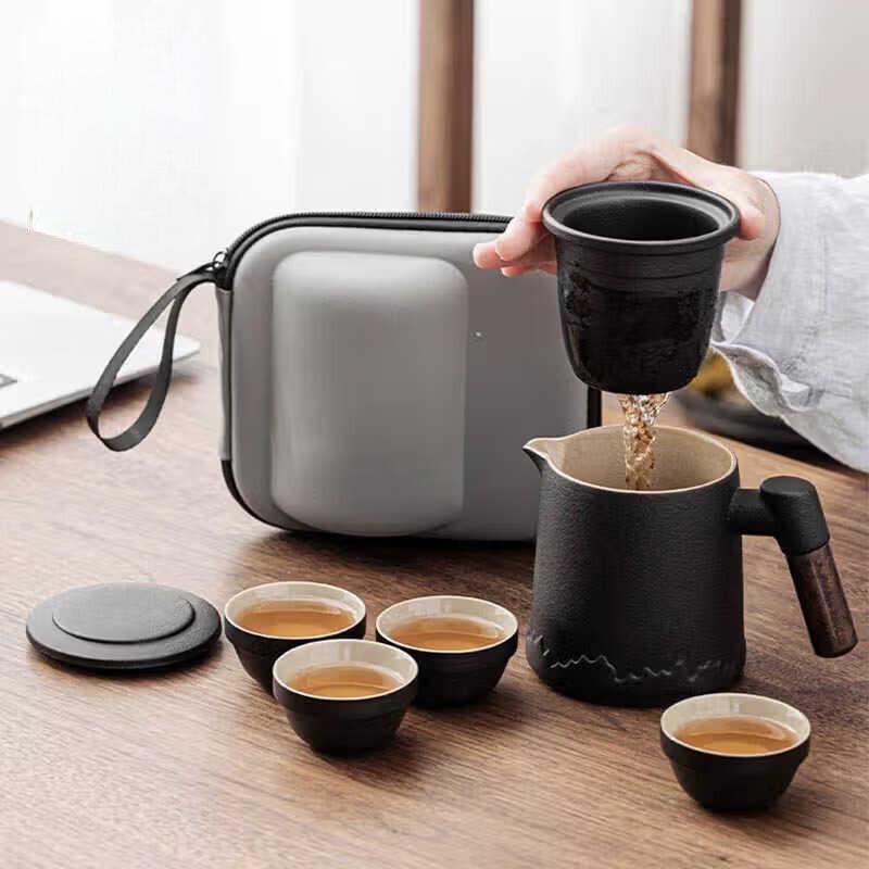 Etravel Portable Ceramic Travel Tea Set