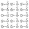 304 Stainless Steel Tube Bails, Loop Bails, Rondelle Bail Beads, Stainless Steel Color, 7x3.5x4mm, Hole: 1.5mm, Inner Diameter: 2mm, 100pcs/box