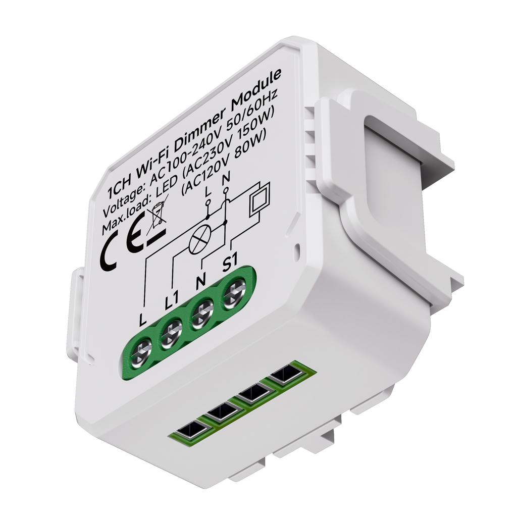 Tuya Smart WiFi Switch Module, Dimmer Switch for Smart Home Light Control, Circuit Breaker Relay