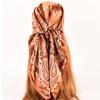 2025 Luxury Design Print Silk Square Scarf Women Soft Satin Horse Hairband Neckerchief Office Hijab Headband Foulard Bag Ribbons