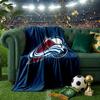 Colorado Hockey Throws Blanket Flannel Blankets Plush for Couch Bed Gifts for Men Women Travel Picnic Blanket Christmas Fan Gifts