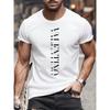 Herren Sommer Rundhals Bedrucktes Kurzarm-T-Shirt von Luxusmarke - Streetwear für den Sommer, Originelles Herren Oberteil