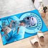 Haaland Design Area Rug Personalized Name- Non-Slip, Soft & Cozy Floor Mat for Living Room, Office - Indoor/Outdoor Carpet