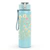 1PC Dry White Dandelion Wild Flower Print 750ml Color Plastic Sports Water Bottle Leakproof Flip Straw Lid Suitable for Sports Office Home Use