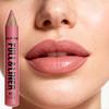 Delineador de Labios y Color Completo en 12 Tonos Mate, Fórmula Ligera para Todos los Tipos de Beige Claro Adecuado para Labios con Look Completo, Delinea y Rellena el Look de los Labios