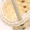 Multi Functional Storage Basket Wicker Flower Basket with Handles Handwoven Baskets Versatile Decoration Thoughtful Gift