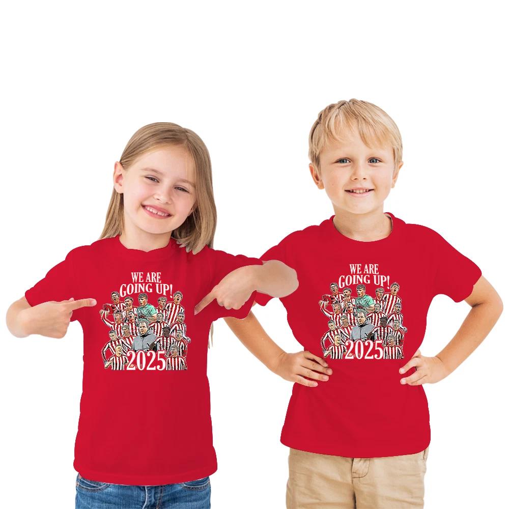 Sunderland Promoted 2025 Kids T-Shirt Tee Design 1 Fans T-Shirt 3-13 Years S