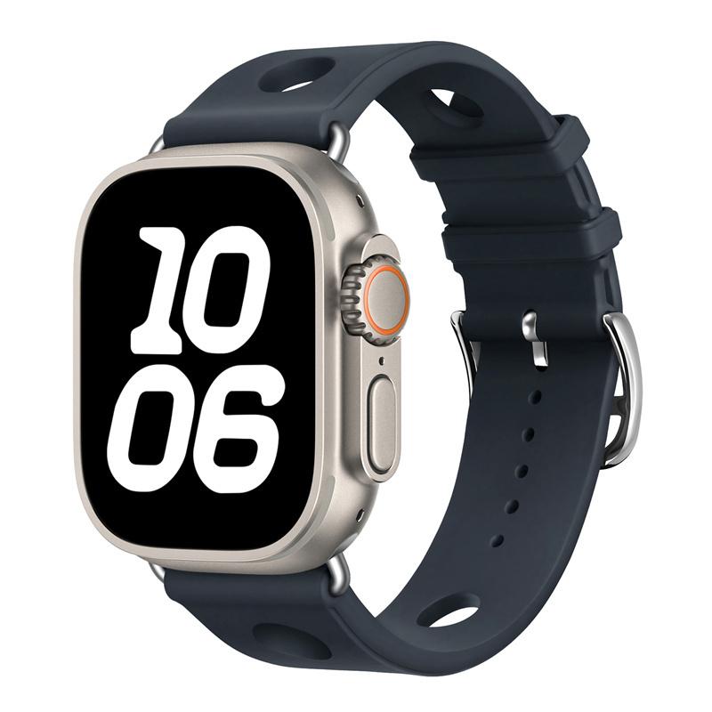 

Для ремешков Apple Watch 45 мм 44 мм 40 мм 41 мм 42 мм-46 мм спортивный силиконовый браслет iwatch серии 11 10 9 8 7 6 5 4 3 SE 9 10 Ultra 1 2 3 49 мм 44/45/46/49mm синий
