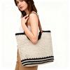 Women's Summer 2025 Cotton Thread Large Capacity Straw Woven Shoulder/Crossbody Handbag
