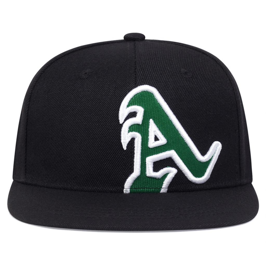 Unisex Letter A Embroidery Behind American Flag Adjustable Flat Top Baseball Hat Hip Hop Caps Spring Autumn Outdoor Sport Travel for Women Men