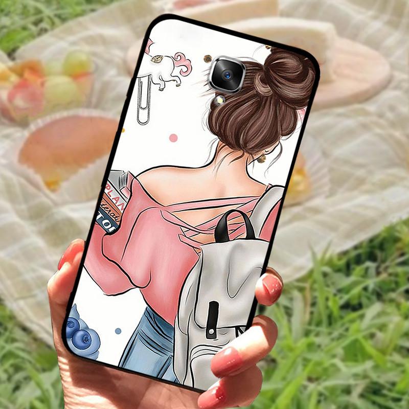 1+3 Case For Oneplus 3 3T Silicone Silicone Phone Case TPU Marble Full Protective Cover For One Plus 3 A3000 Shockproof Shell