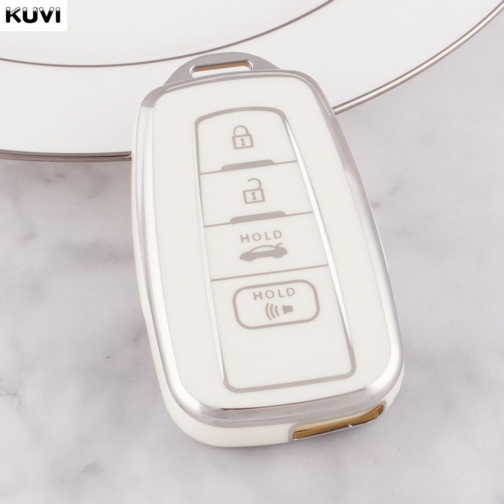 10Pcs 2 3 4 Buttons Tpu Key Case Cover Shell Fob For Toyota Prius Camry Corolla Chr C-Hr Rav4 Land Cruiser Prado Accessories