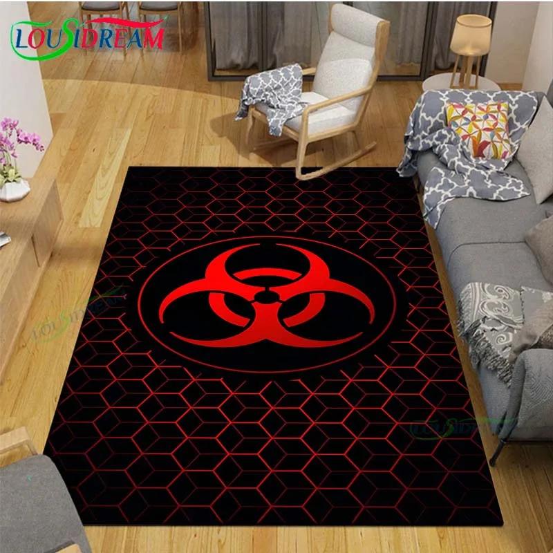 2025 Fashion 3D Movie R-Resident Evil Printed  Carpet Living Room Anti-Skid Area Rug Kids Bedroom Mats Yoga Mat Carpet Decor
