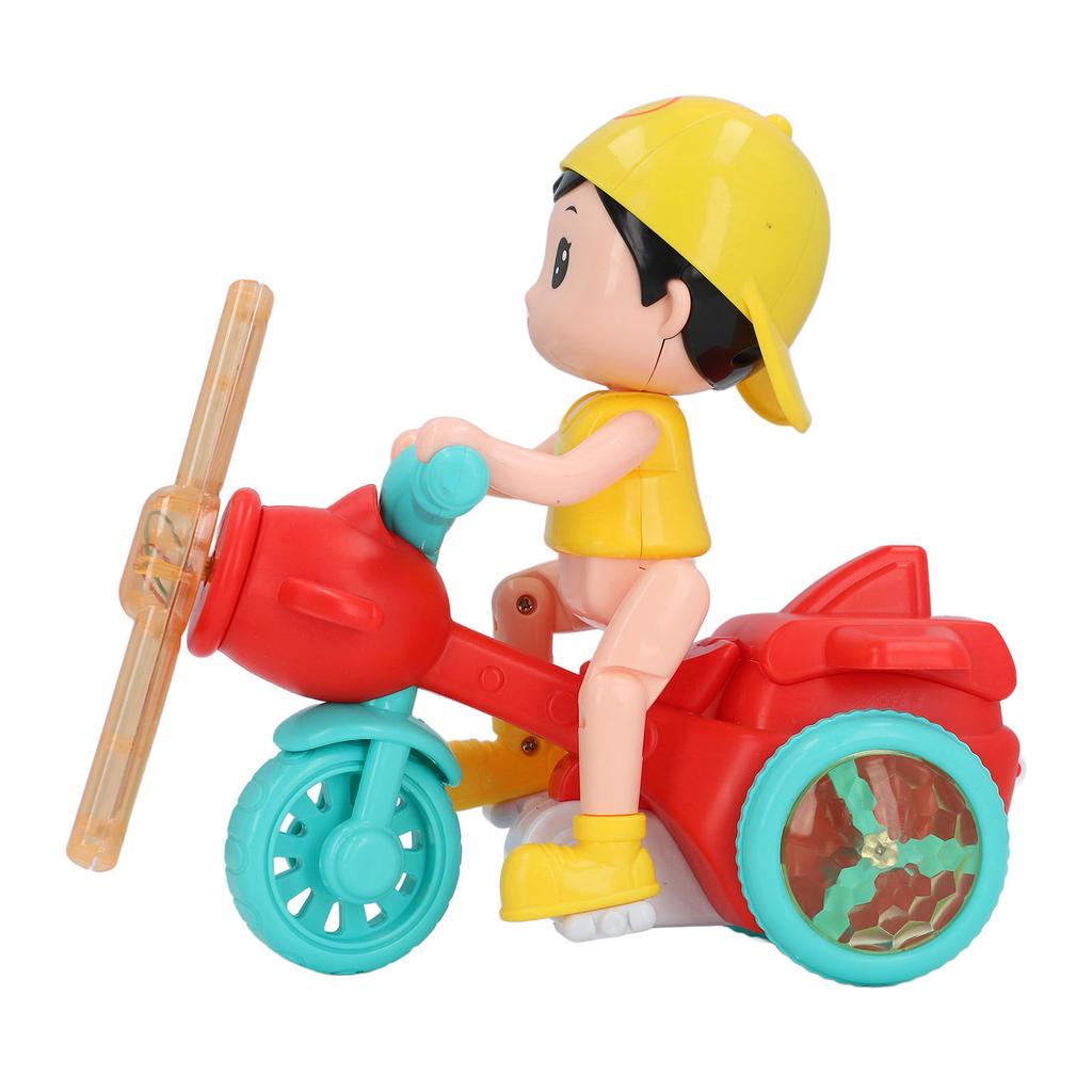 Electric Tricycle Toy Cool Light Dynamic Music Removable Cute Look Trike Musical Toy for Baby Toddlers