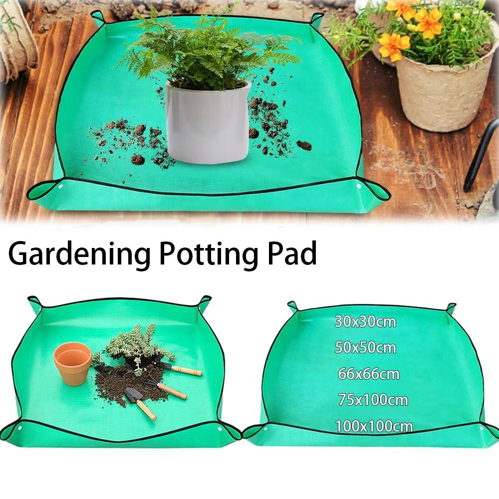 

Waterproof Planting Mat 50cm-100cm Soil Replacement Pad Portable Gardening Potting Pad 100x100cm