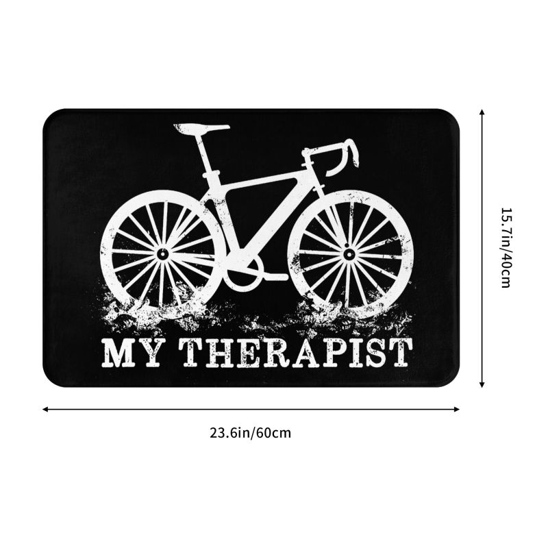 Mountain Bike Front Door Mat Anti-Slip Outdoor Absorbent Bicycle Racing MTB Biker Doormat Kitchen Bedroom Entrance Rug Carpet