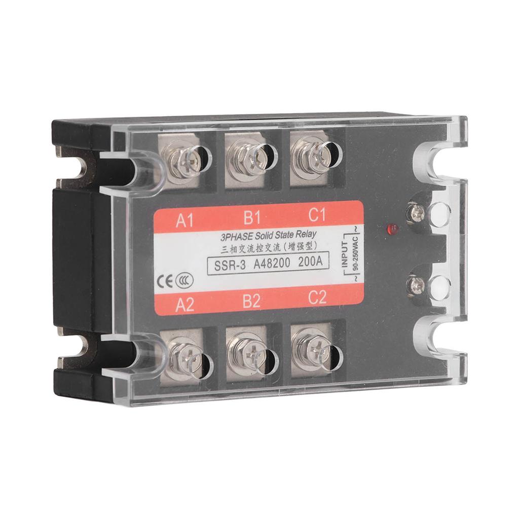 3 Phase SSR Regulator Solid State Relay Industrial Systems 200A AC to AC 480V for CNC Machine Tools 
