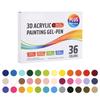 Multicolored Acrylic Darwing Gel Pen Colorful Journaling Pen 1.0mm for Journal Card Making Scrapbooking Color Coding