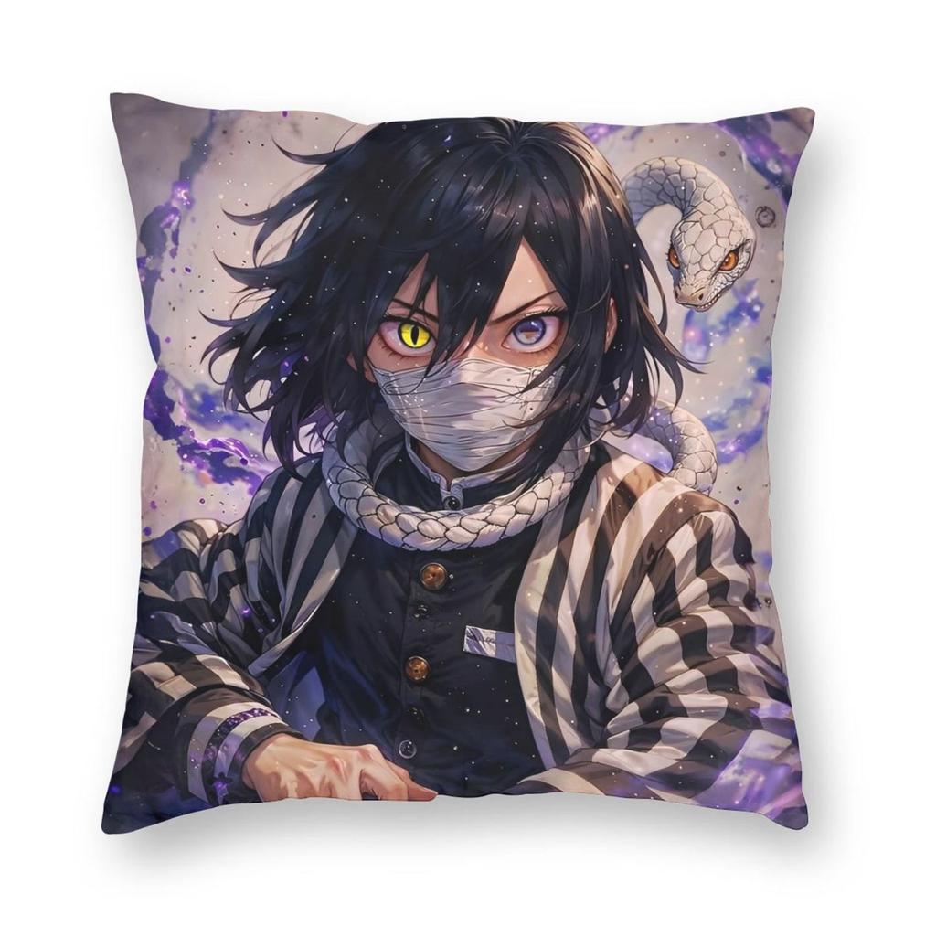 Anime Demon Slayer Tengen Uzui Pillowcase Printing Fabric Cushion Cover Decorations Throw Pillow Case Cover Car Square Xcm