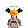 Lightweight Novelty Bat Pumpkin Hat Funny Breathable Halloween Cosplay Headgear Soft Comfortable Plush Headwear Cosplay Costume