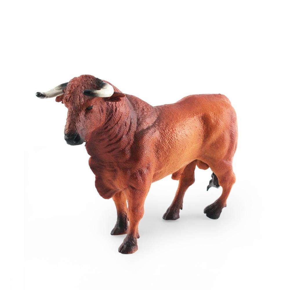 Farm Animals Poultry Cattle Model Simulation Calf Bull OX Figures  For Children