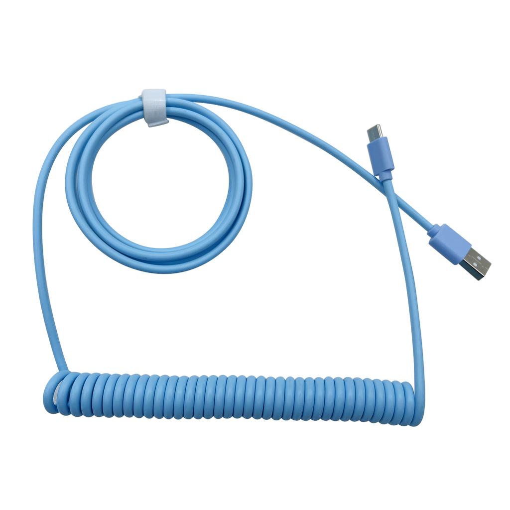 Customized Computer Mechanical Keyboard Data Cable Extension Cable Coiled Charging Cable Type-C To USB Plug-in Spring Cable