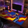 Tappetino per Mouse Grande Personalizzato Lionel Messi, Stampa Testo Nome Personalizzato, Tappetino da Scrivania Antiscivolo con Logo Calcio, Regalo per Gamer