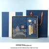 Chinese Style Leather Business Notebook with Color Pages - Custom National Tide Diary