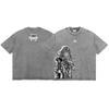 Griffith Berserk Printed T-shirt For Men's Clothing Harajuku Fashion Washed Oversized T Shirt Short Sleeve Pure Cotton Tees Tops