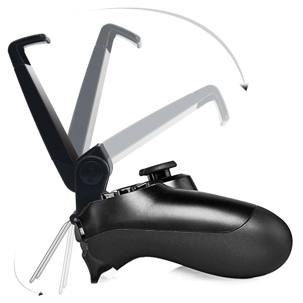 Adjustable PS4 Controller Phone Holder Clip - Universal Game Stand for All Phones