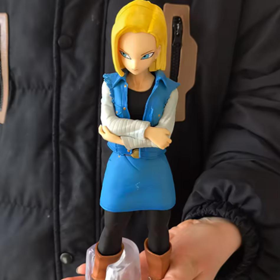 24CM Dragon Ball Z Android 18 17 Anime Figure Action Figure Pvc Model Statue Collection Decoration Toys Ornaments Xmas Gifts