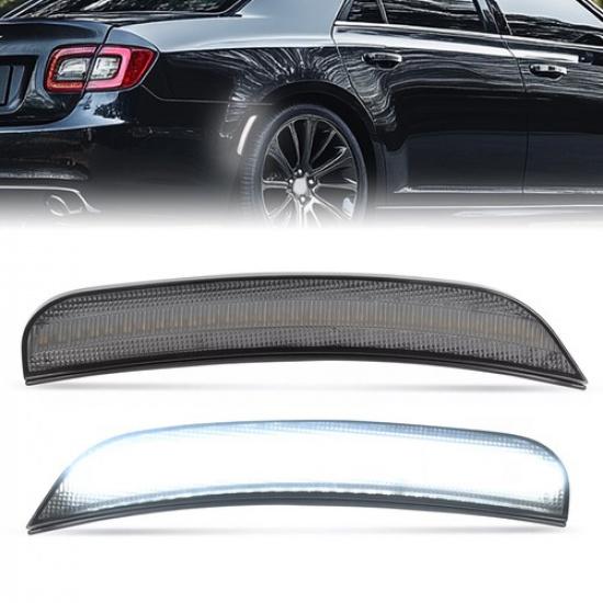 

For Chrysler 300 15-23 Front & Rear Led Fender Lamp Side Marker Lights 2pcs/4pcs Rear Smoke Lens White Lig