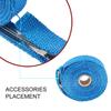 5M Rull Glassfiber Varmeskjold Motorsykkel Eksos Termisk Tape Manifold Rør Varmevikling Tape Termisk Beskyttelse med Rustfrie Bånd