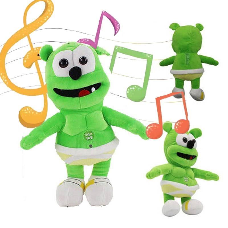 Singing Music Gummy Bear Plush Toy Cartoon Doll Children Sleep Gift Birthday