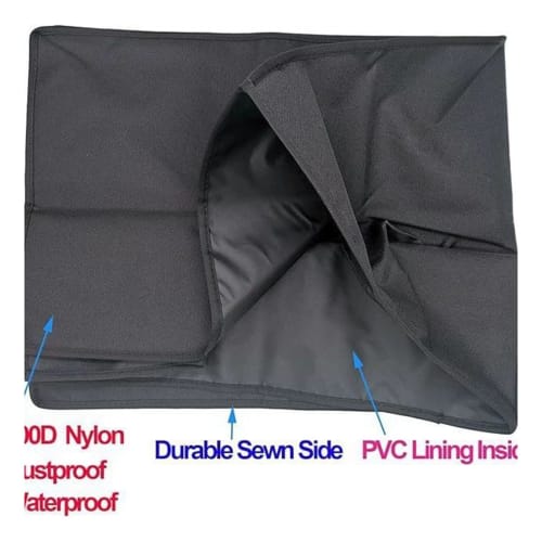 Turntable Dust Cover, Waterproof Turntable Dust Cover, Oxford Cloth Wide Fit Protector, Breathable Water-Resistant Material, Easy Slip-On Design, 48.0