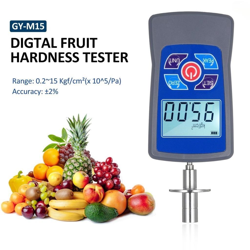 GY-M15 Digital Fruit Hardness Tester Meter Mini Fruit Penetrometer Durometer High Precision Fruit Hardness Measuring Equipment